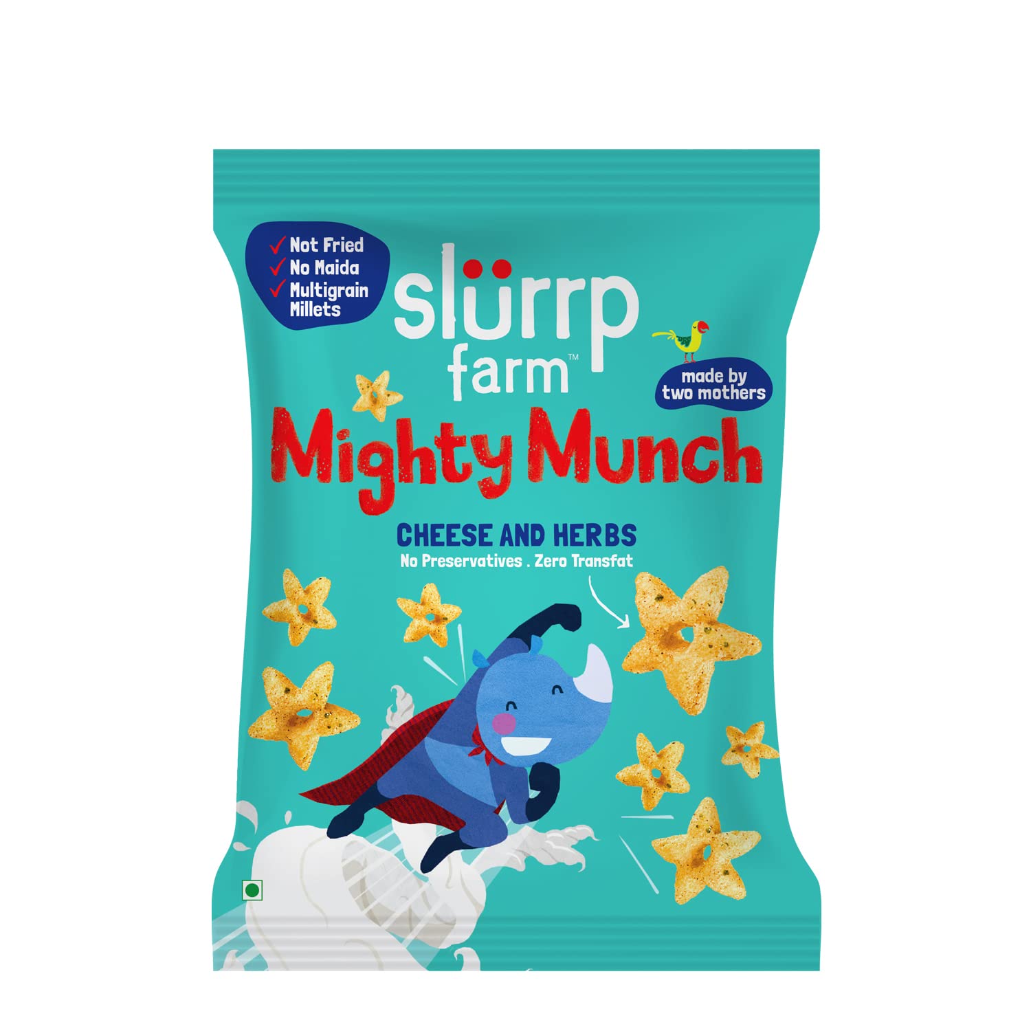 Healthy Snacks - Mighty Puff, Cheese and Herbs Flavour, Not Fried, 20g