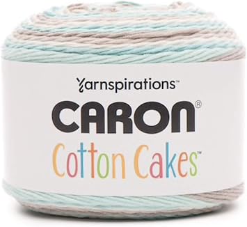 Caron Cotton Cakes Self Striping Yarn 530 yd/485 m 8.8 oz/250 g Beachglass