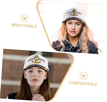 Amazon | [YIQTAO] 2個 ホワイトネイビーキャップ ネイビーのベース