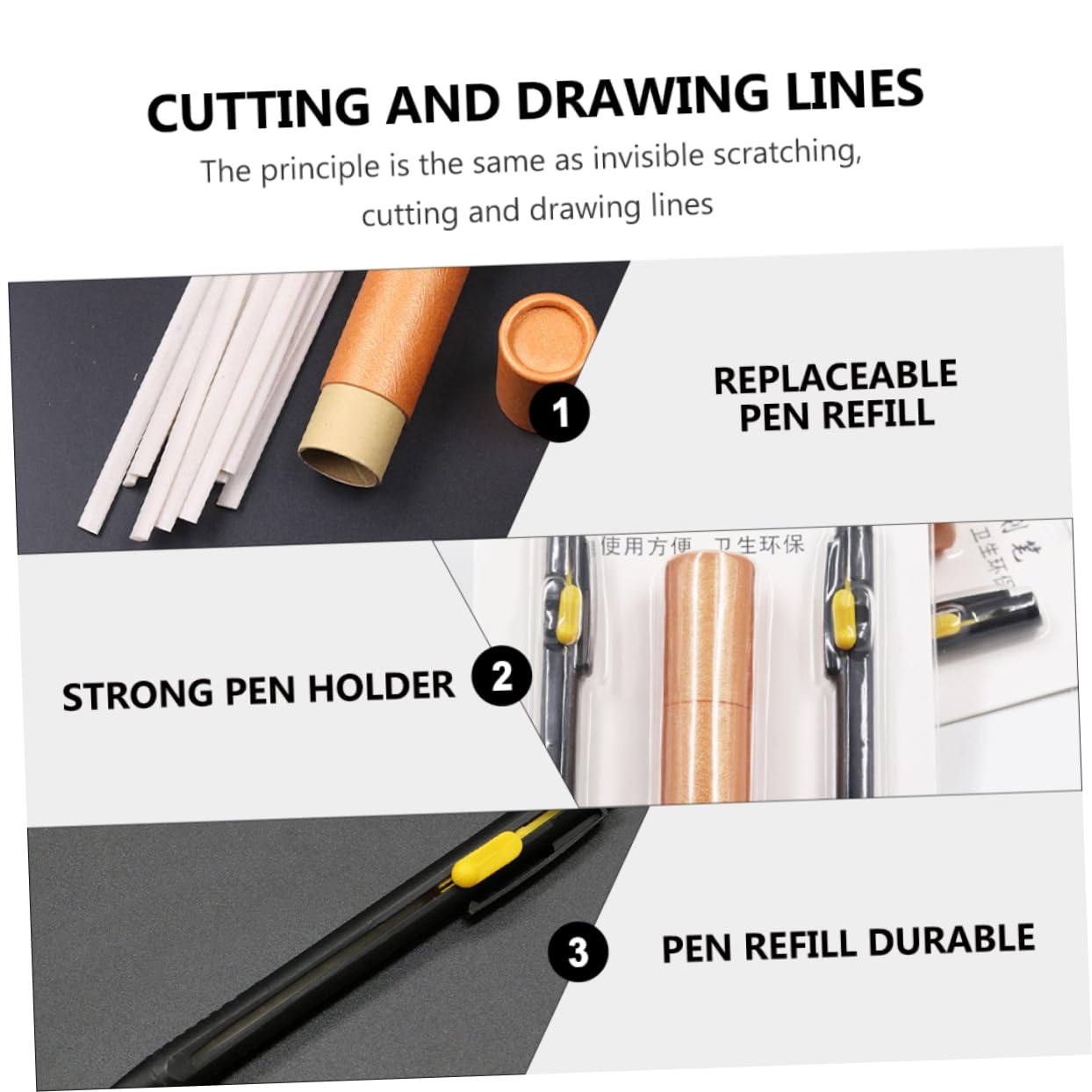 Housoutil 2 Juegos Pluma de dibujo invisible bolígrafos de tela borrables marcador de tiza para coser lápiz de tiza de marca de costura tiza de costura multifuncional tiza de sastre rosado