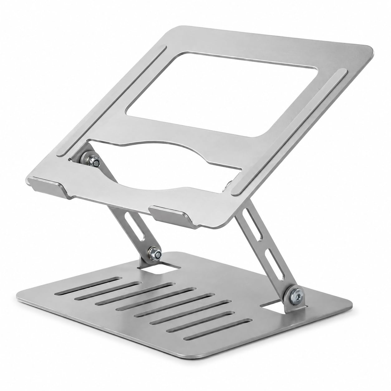 Suporte para Notebook Ajustável em Metal até 17", Base Ergonômica Dobrável, Suporte