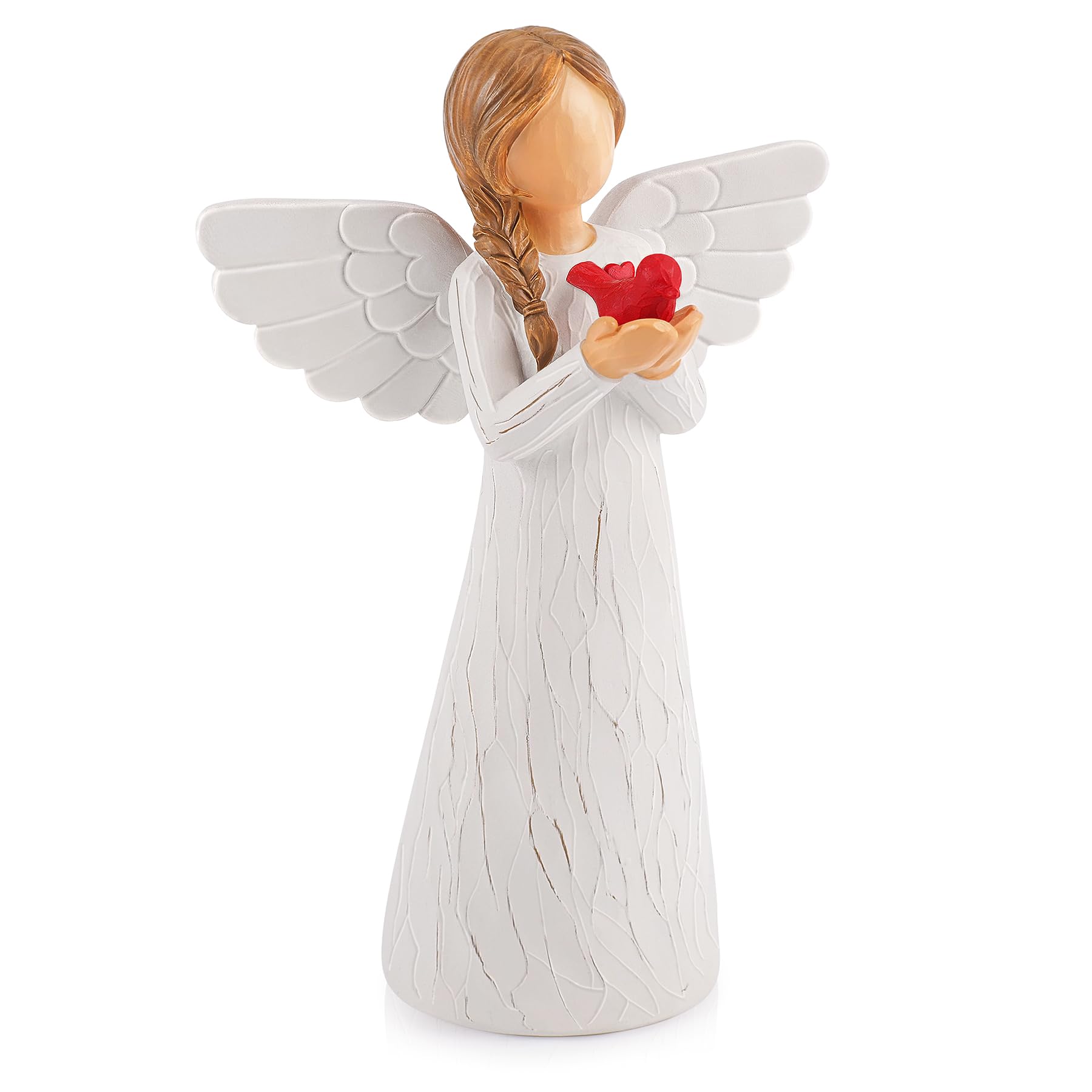 Sympathy Gifts for Women Guardian Angel Figurine Sympathy Gifts for Loss of Loved One Angel Figurines Memorial Gift Remembrance Gift Sculpted Hand-Painted Figurine Ornaments — image 1