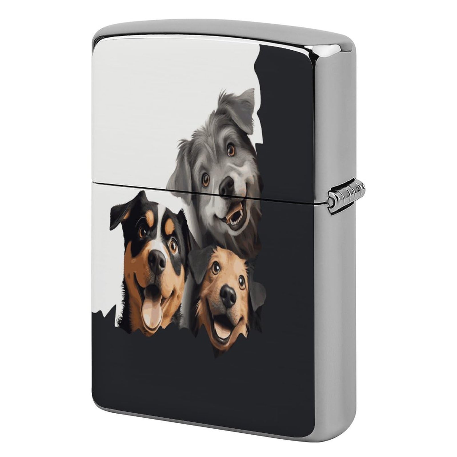 Fekiloot Style Funny Puppy Dogs Lighter Case Cover Lighter Holder