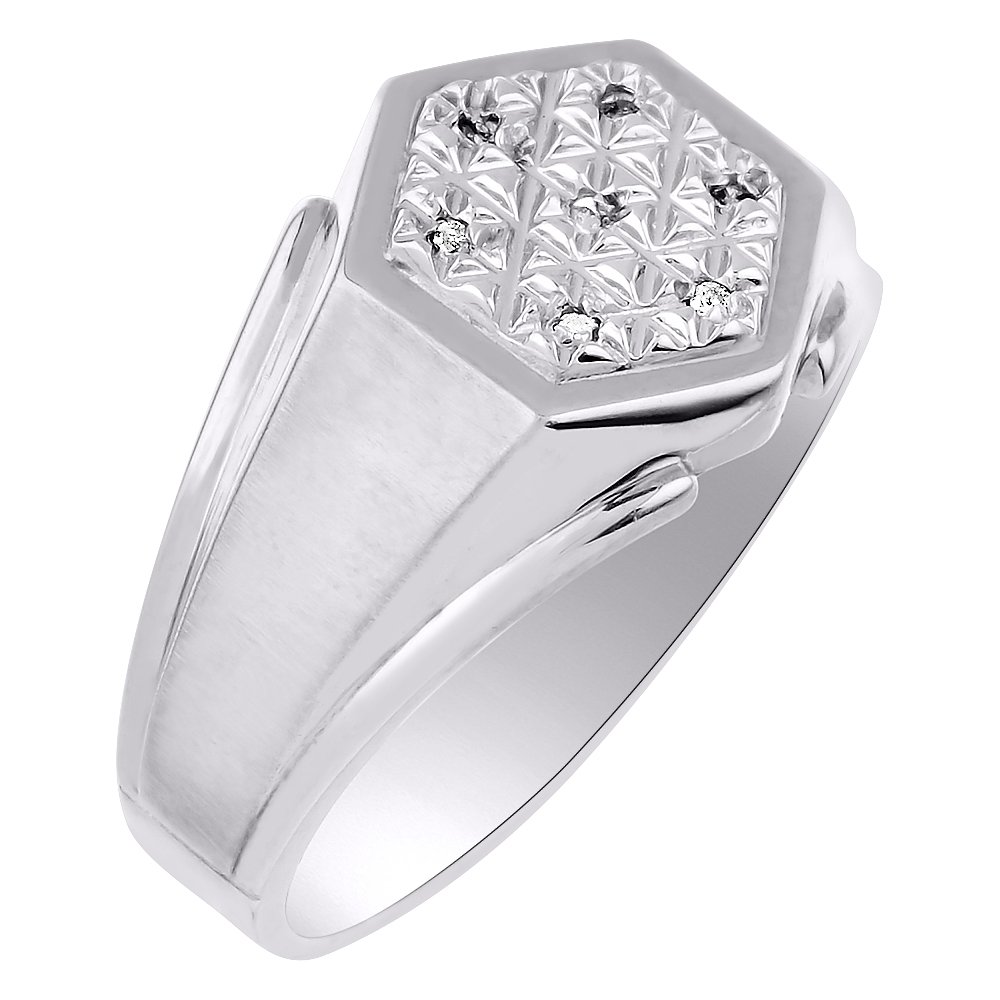 Anillo de plata de ley para hombre chapado en oro amarillo