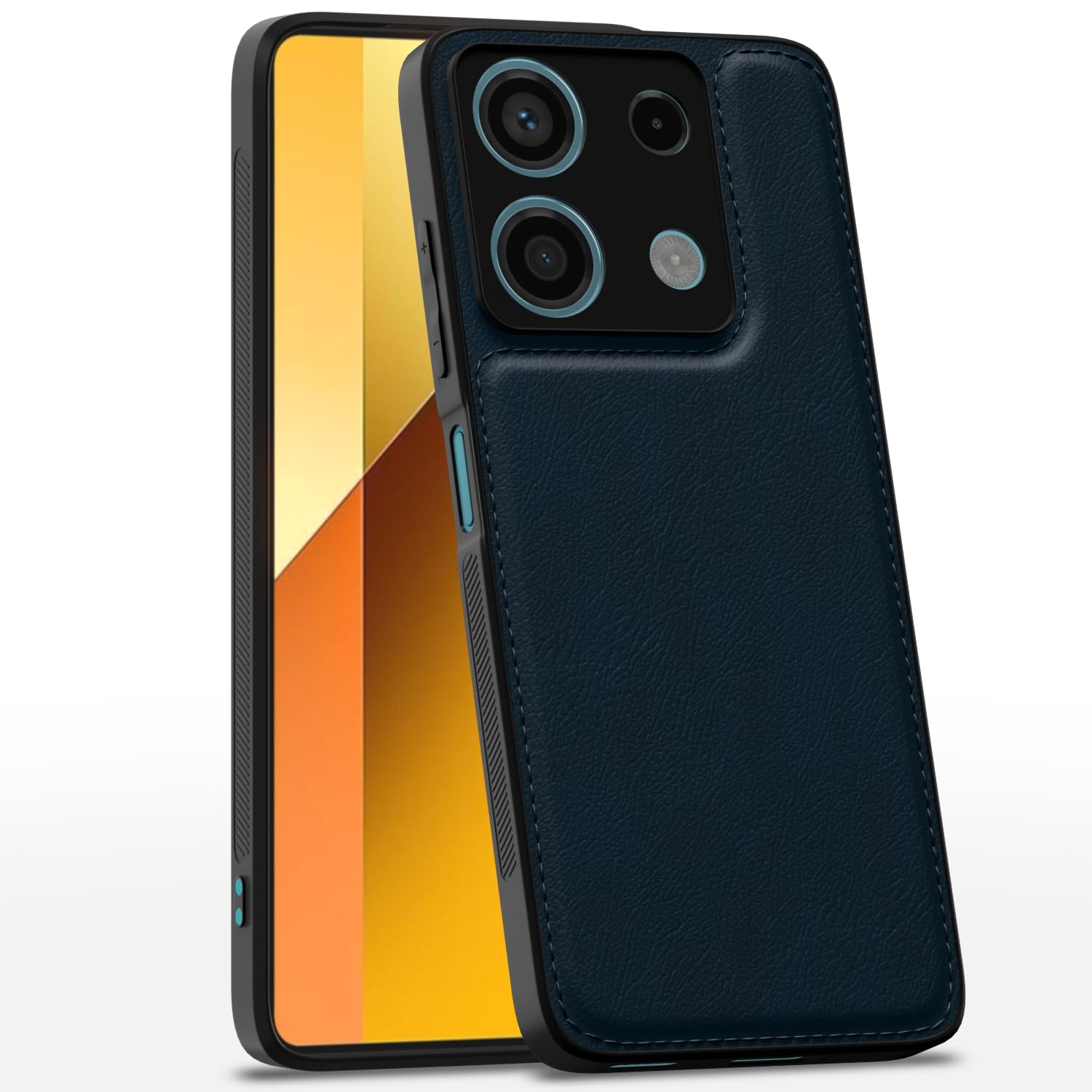 Pikkme Redmi Note 13 5G Back Cover | Flexible Pu Leather | Full Camera Protection | Raised Edges | Super Soft-Touch | Bumper Case for Redmi Note 13 5G (Blue) (B0D796BX9X) Amazon Price History, Amazon Price Tracker