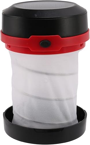 Miniatura 6 de REHOC Linterna LED de campamento con energía solar USB plegable solar portátil cargable para senderismo camping tienda de campaña de caza rojo