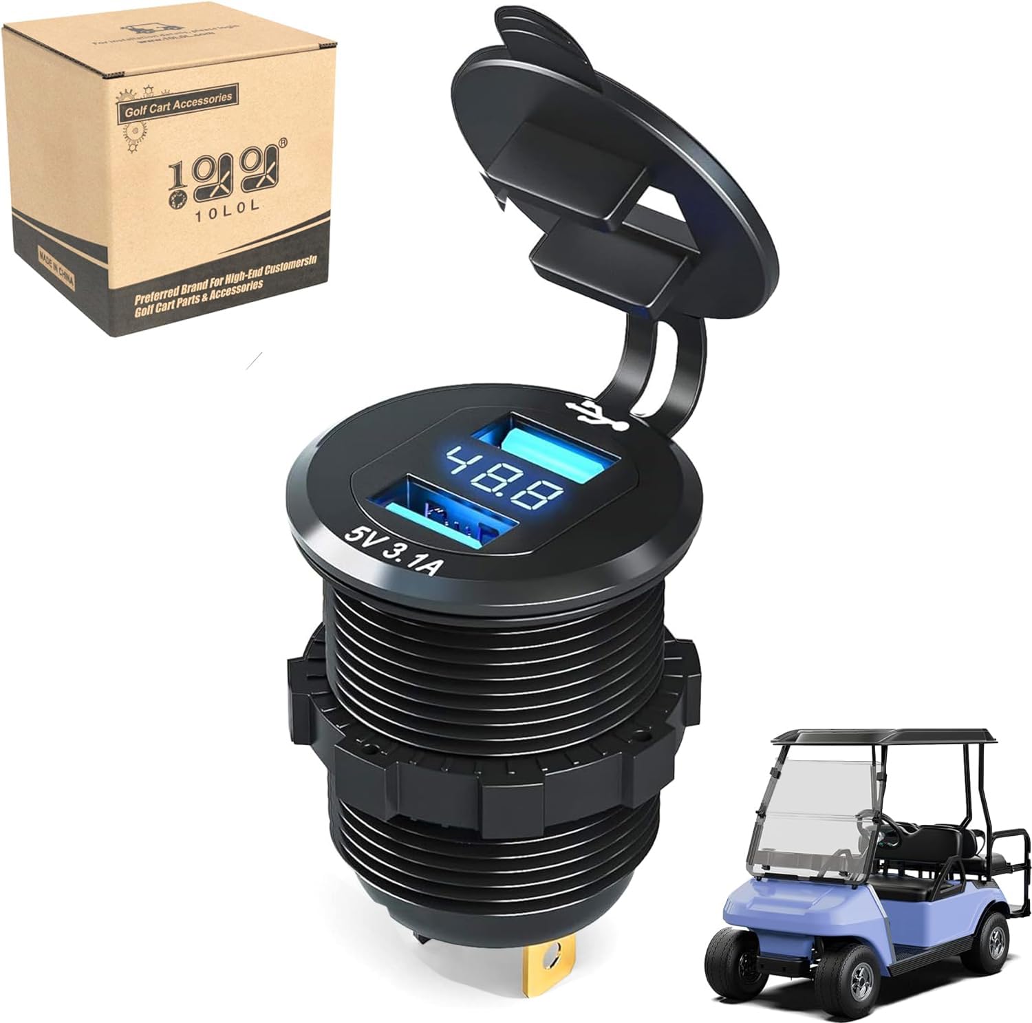 10L0L Adaptador de cargador para carrito de golf