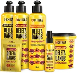 Kit Chikas 6 Produtos Para Recuperar Cabelos Danificados