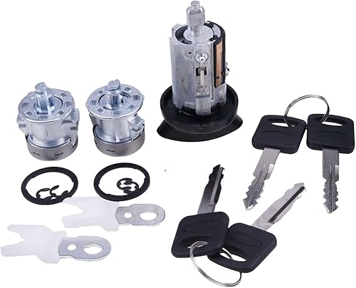 ZTUOAUMA Interruptor de encendido Kit de llave de cilindro de cerradura de puerta 7C3Z-1521990-A 707624 703362 para Ford F150 F250 F350 F450 Super