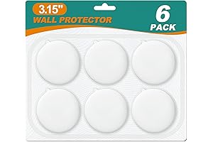 6 Pcs Large Door Stoppers Wall Protector with Thickened Adhesive for Wall Surface Protection