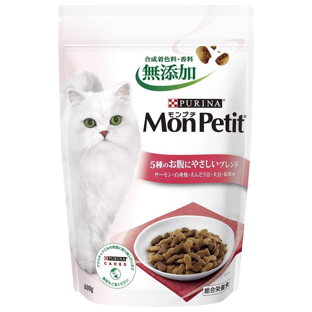 Amazon | モンプチ バッグ ドライ 5種のお腹にやさしいブレンド