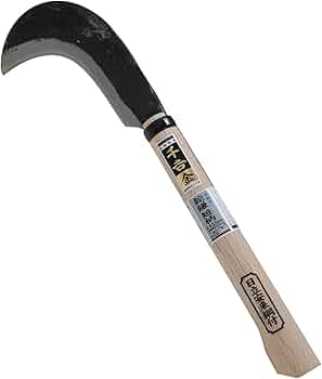 【 螺鈿括れ柄鎌 】　時代品 螺鈿括れ柄鎌 】 時代品