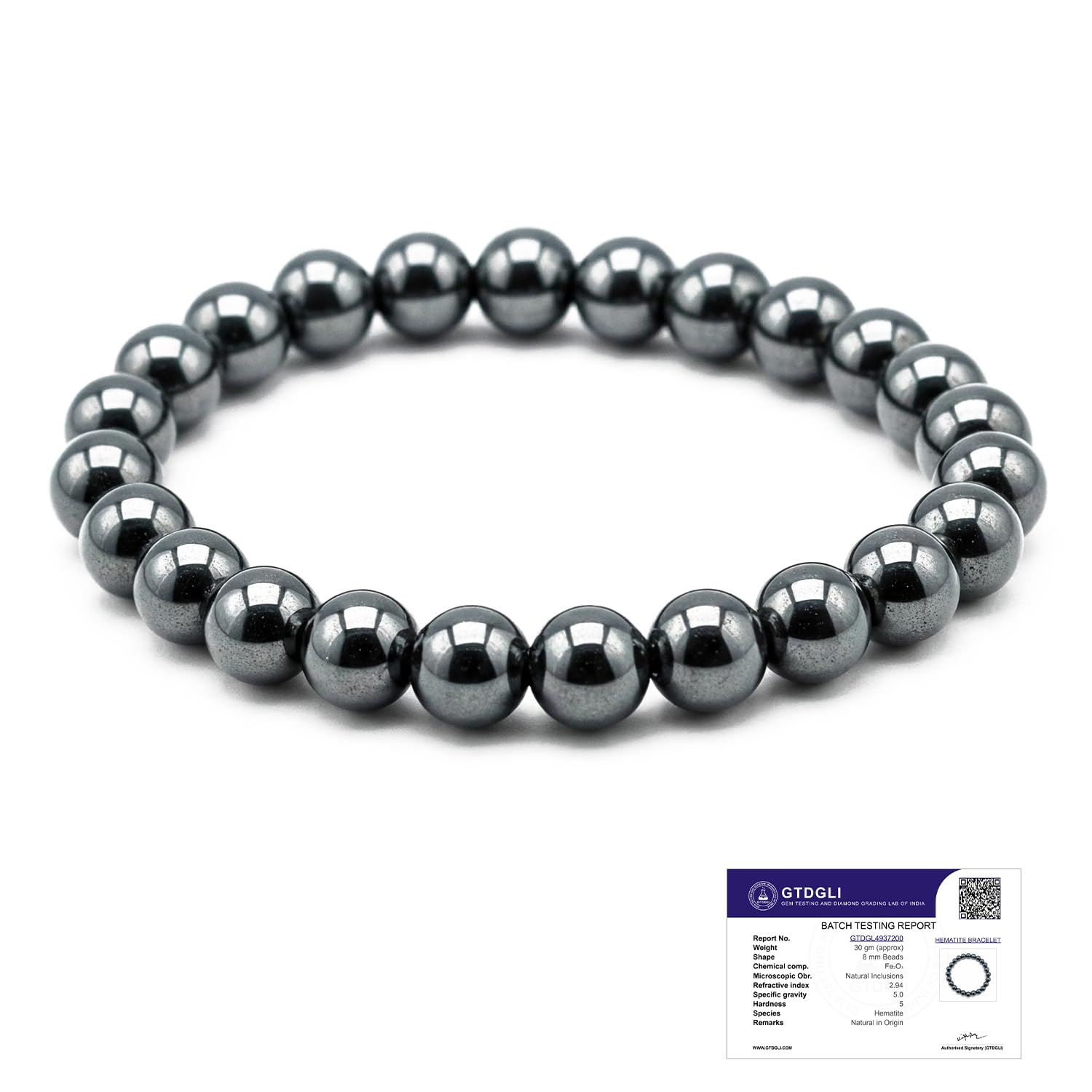 Karz Mukti Bracelet | Wealth & Prosperity | Original Silver Hematite | Good Fortune & Protection | Astrology Bracelet for Women & Men