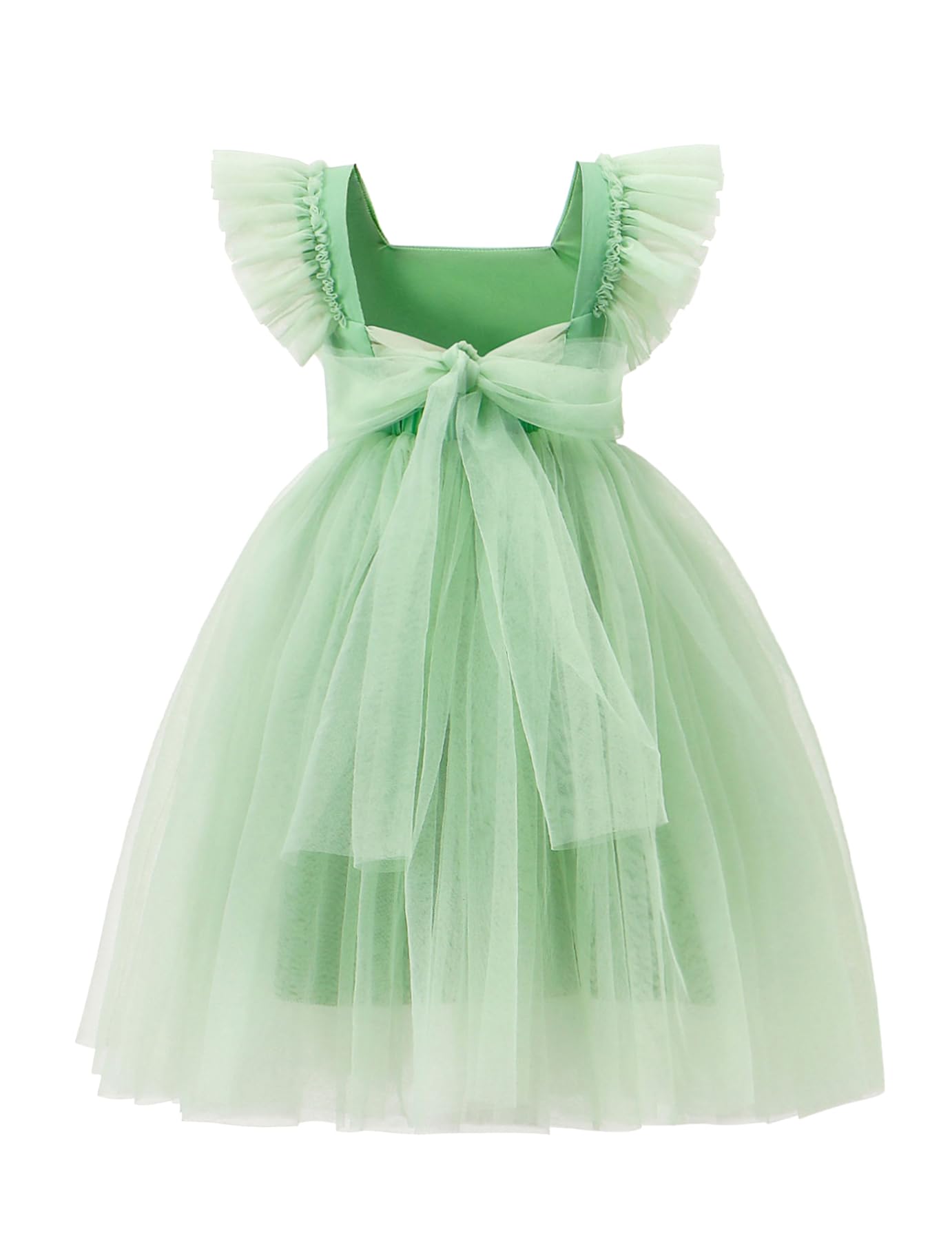 Tutu.kk Toddler Girls Vintage Party Dress A-Line Tulle Flower Girl Dresses