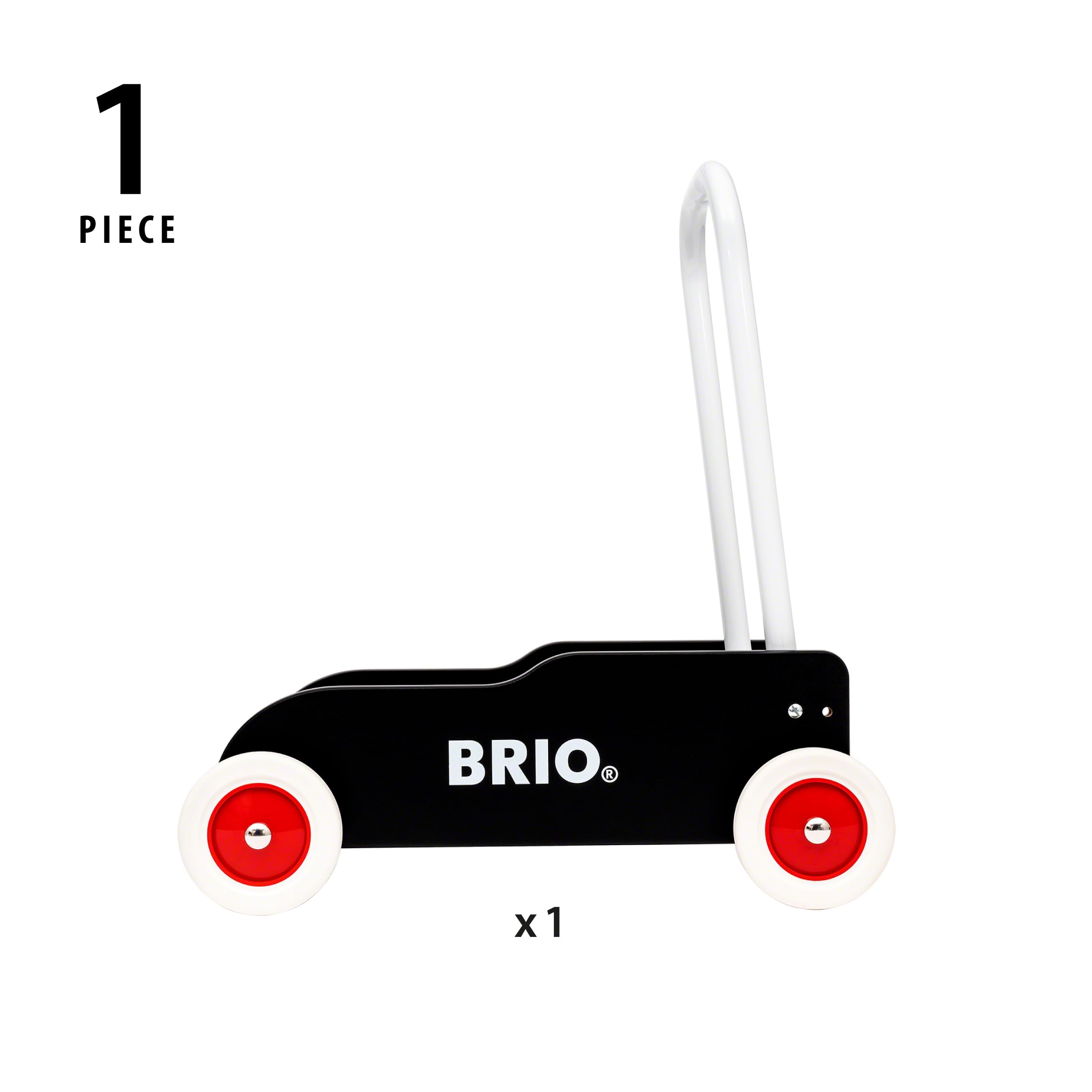 BRIO Baby Lauflernwagen, schwarz - Spielzeug ab 9 Monate