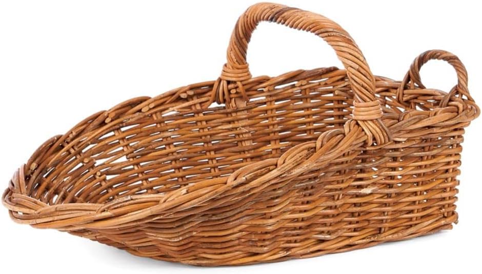 Rattan Display Scoop Basket, 20" x 16" x 8"