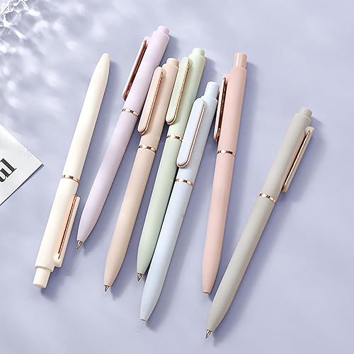 Miniatura 9 de Bolígrafos de gel, 7 bolígrafos negros, 0.020 in, flexibles y de secado rápido, soporte para bolígrafo de punta fina negra, suave al tacto,