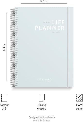 Miniatura 2 de Burde Agenda 2024  Agenda diaria y semanal  Agenda de vida para hacer  Cierre de banda elástica, tapa dura  Agenda 2024  Vida organizada  18 de