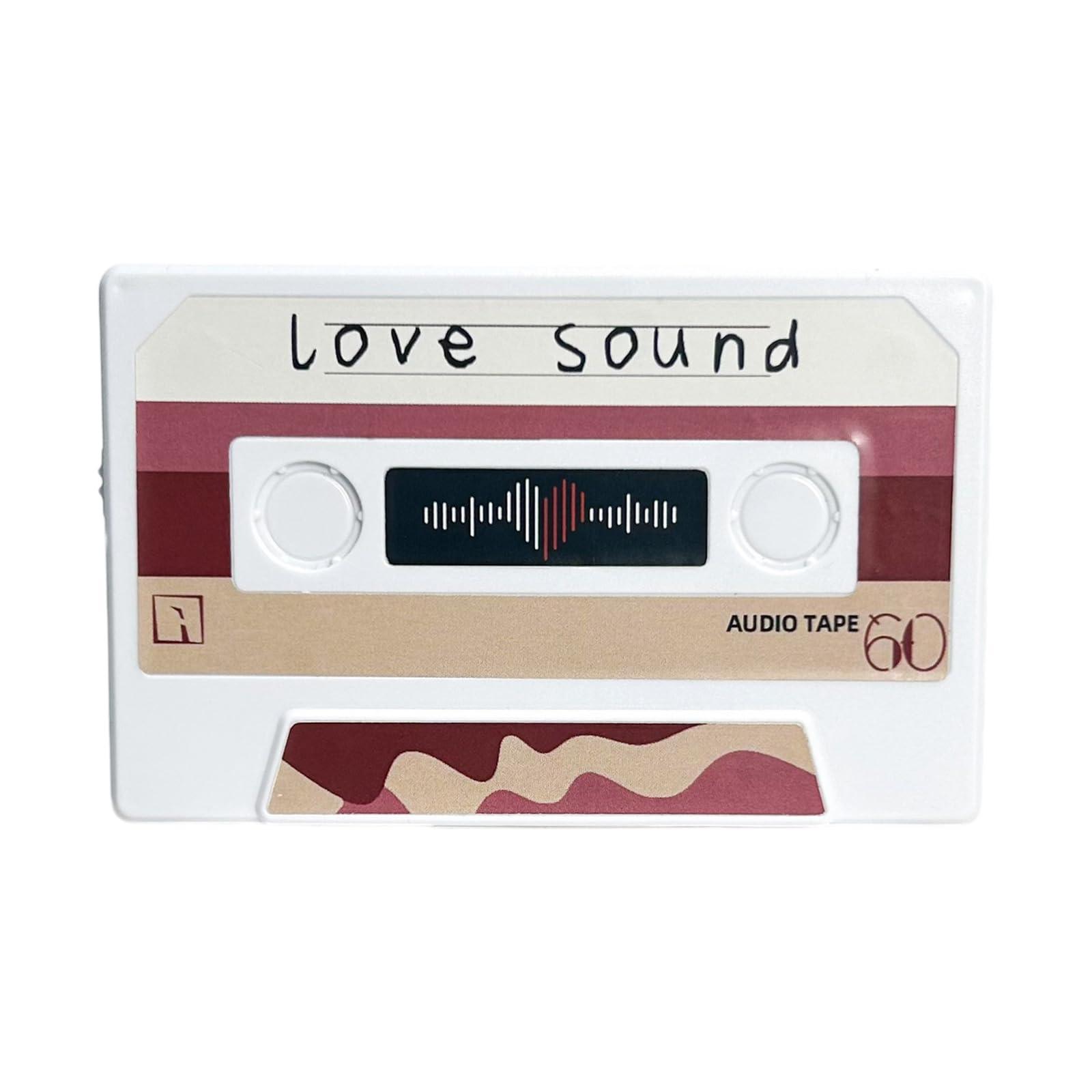 Whoasyst Sound Greeting Card Cassette Design Recordable Voice Memento for Message Notes, Party Invitations and Celebrations Talking Prepaid Card with Sound