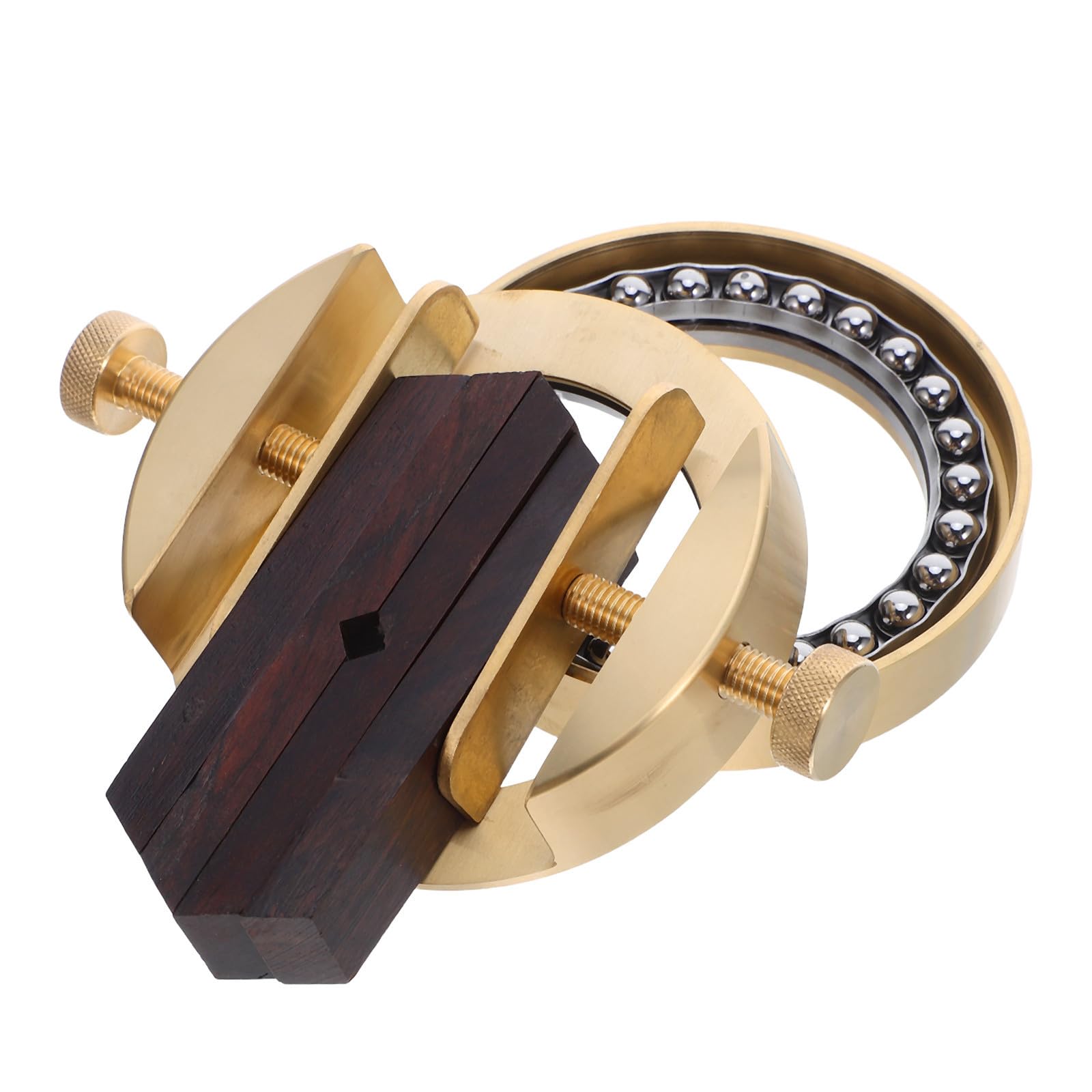 USHOBE Étau Rotatif en Laiton pour Gravure de Sceaux et Pierre, Compact