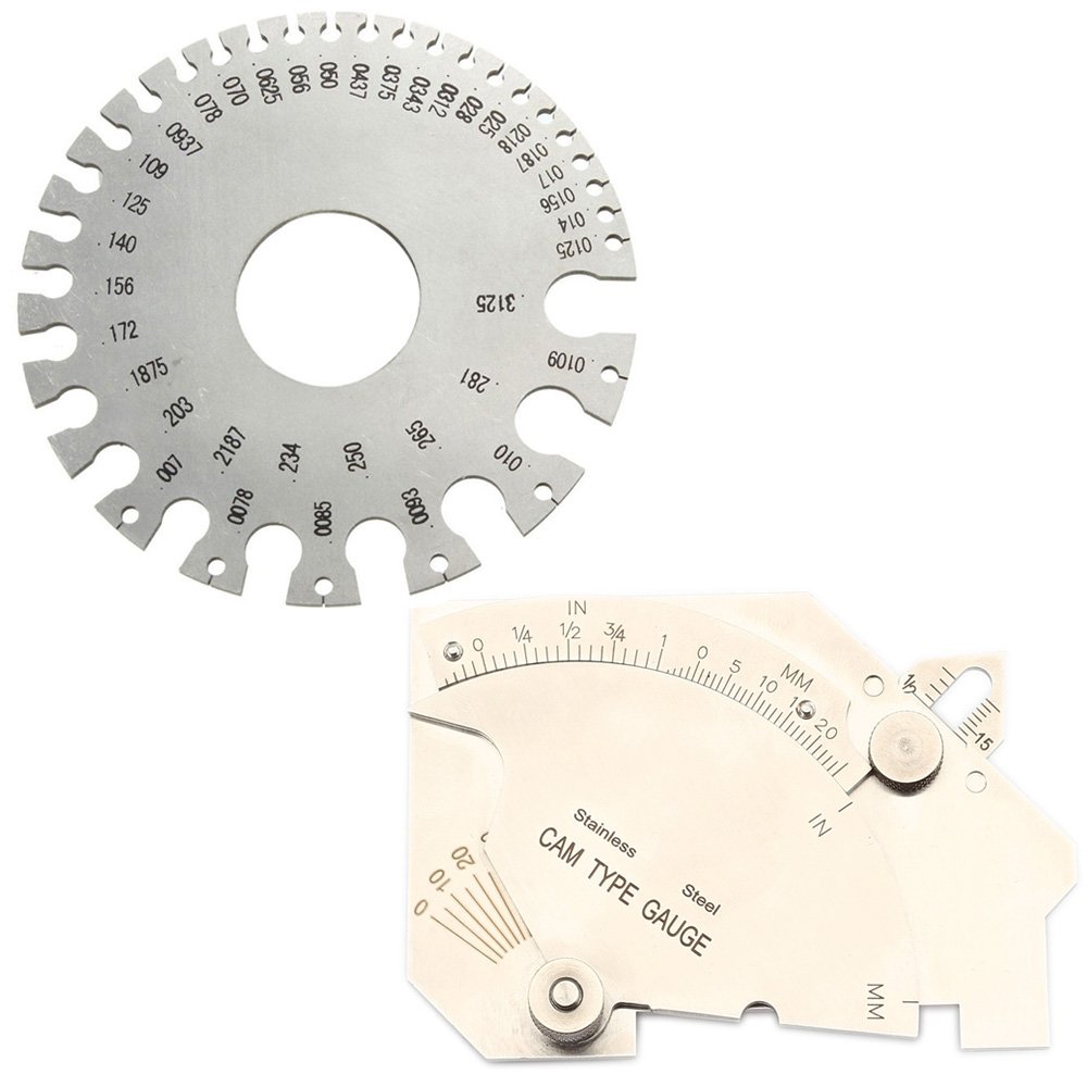 Ginode 1pack Round Awg Swg Wire Thickness Ruler Tool Stainless ...