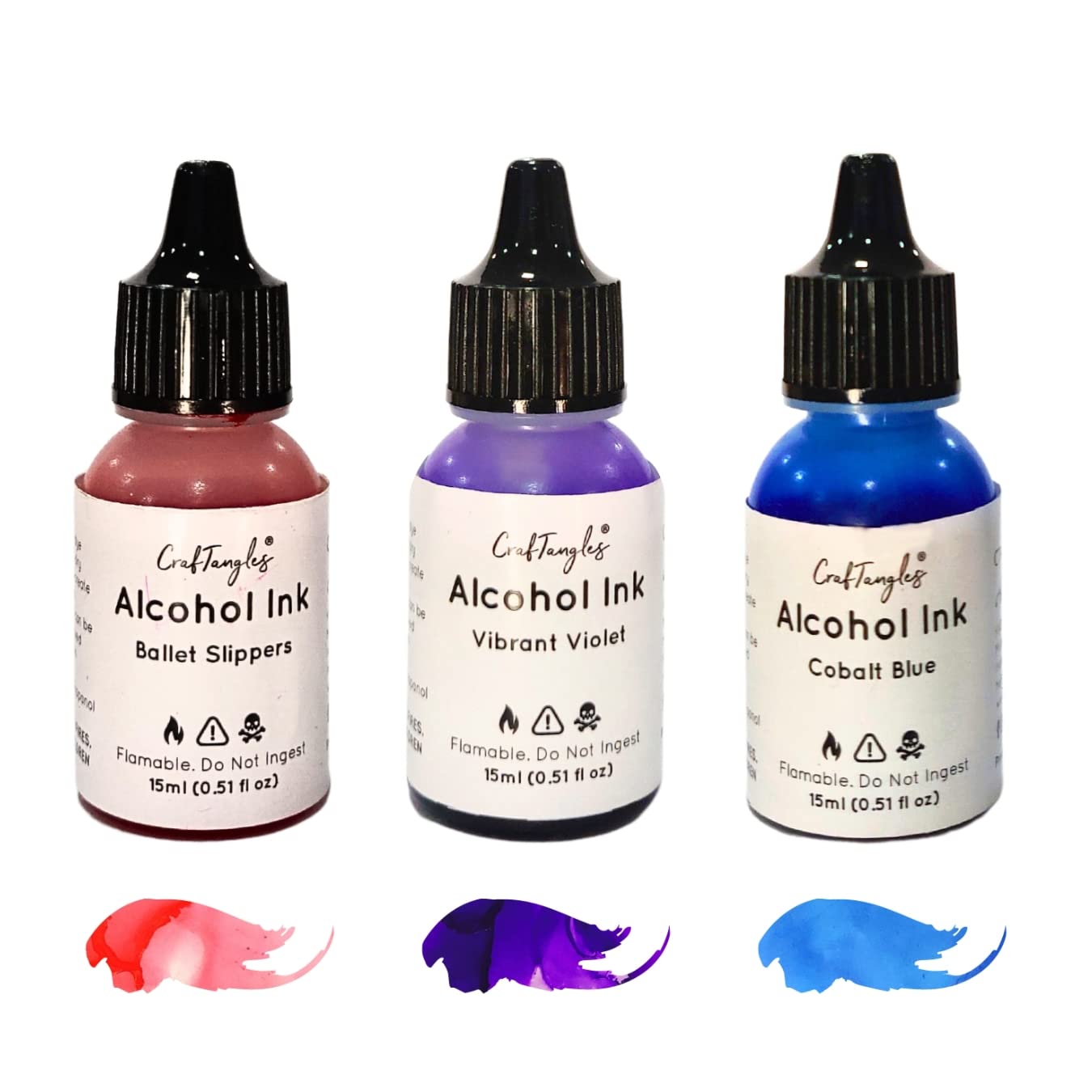 - CrafTangles Alcohol Ink Set - Evening Sky (15 ml each)