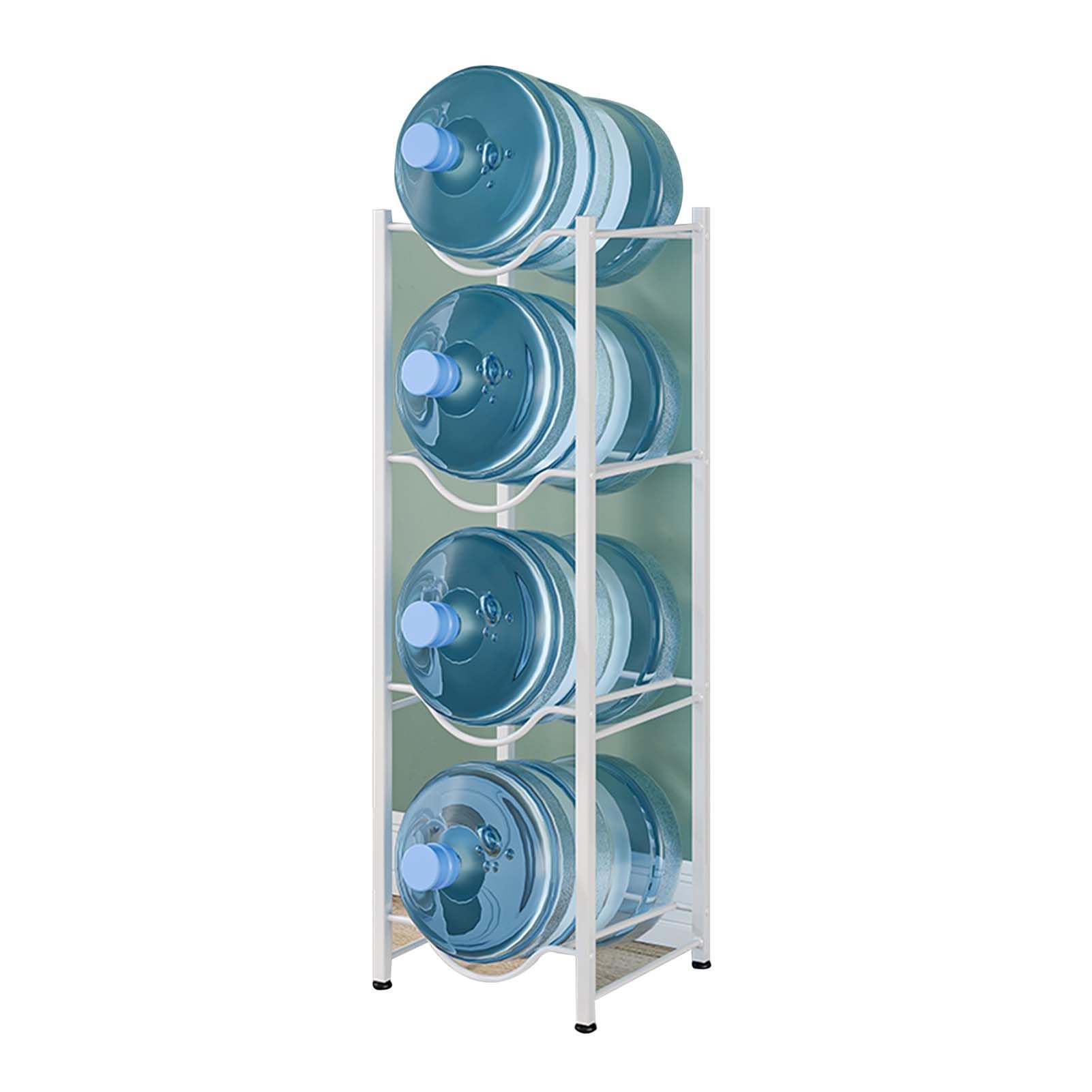 Heavy Du 5 n - Estante para botellas de agua - Lar Capaci ckable nizer para jarras de agua y enfriadores - Soporte de doble fila para ahorrar espacio