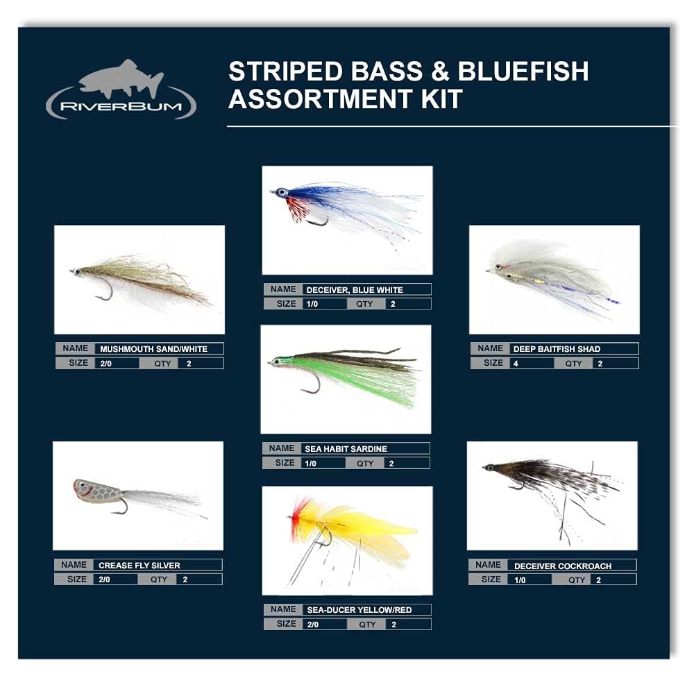 Amazon.co.jp: RiverBum ストライプバス&ブルーフィッシュフライ