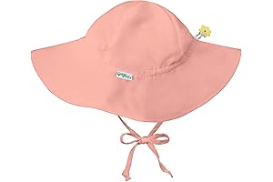 RuffleButts Sun Hat: Coral-9/18mo