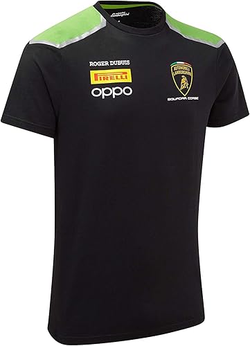 LAMBORGHINI 2020 Squadra Corse Team T-Shirt Negro