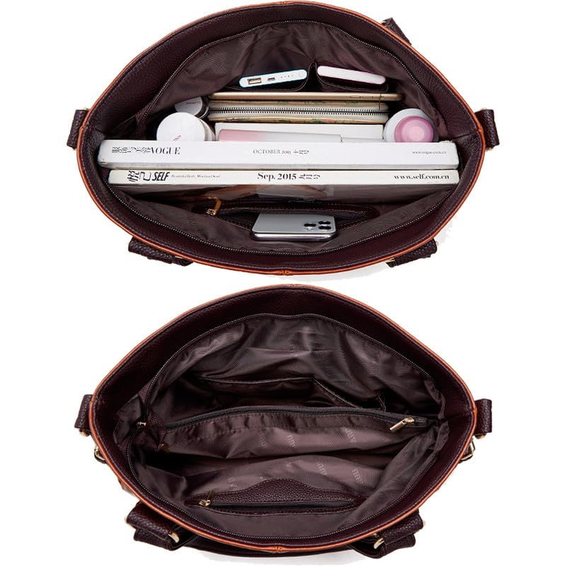 Grande Borsa Bauletto da Donna Hobo Borsa a spalla Borsa a mano con Tracolla in Pelle Sintetica Sacchetto Tote Borse Manici Donne Borsetta Borsa a tracolla Verde