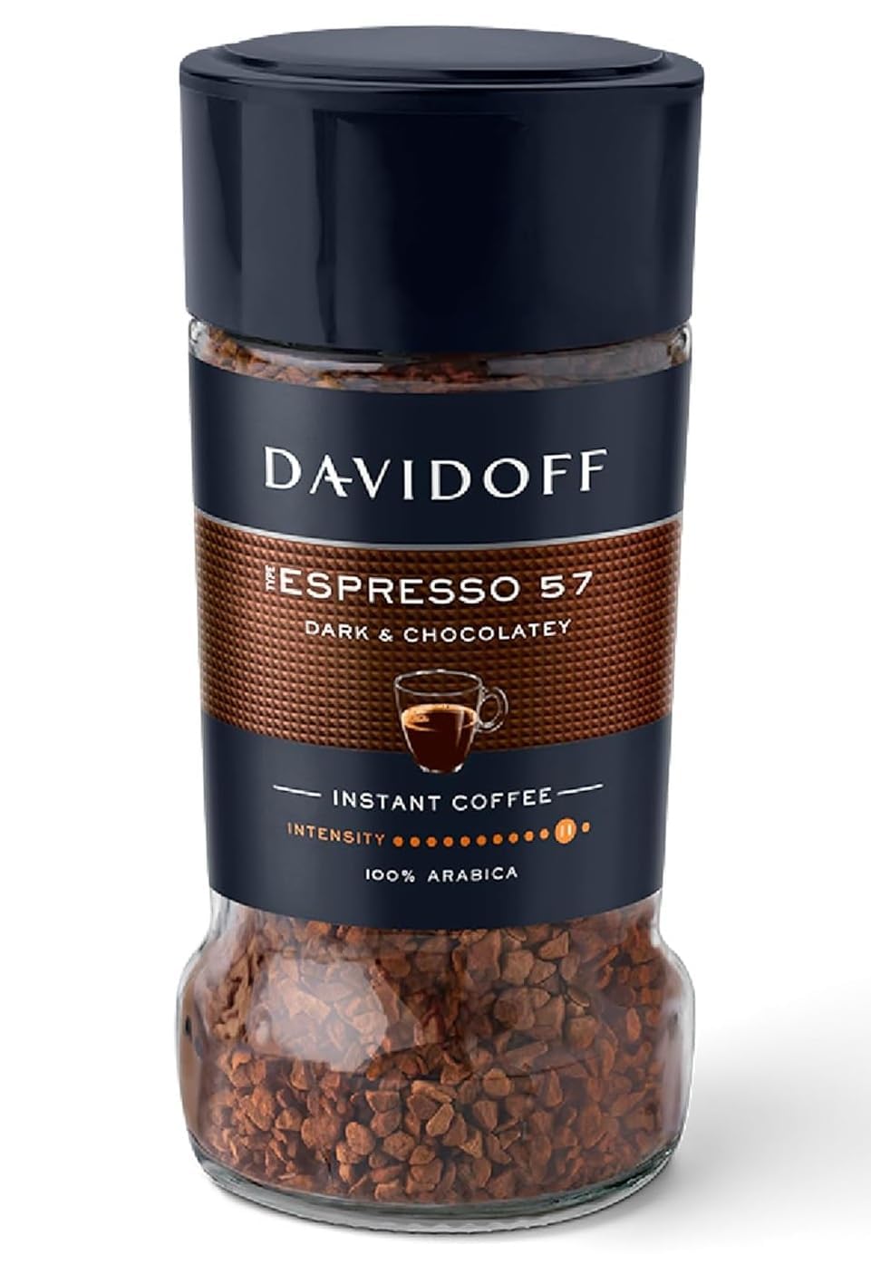 Davidoff Coffee Espresso 57 Dark & Chocolate Instant Coffee, 100% Arabica, Premium Intensity Level 11 By DECADENT 45g (Product Of Germany)-image-40