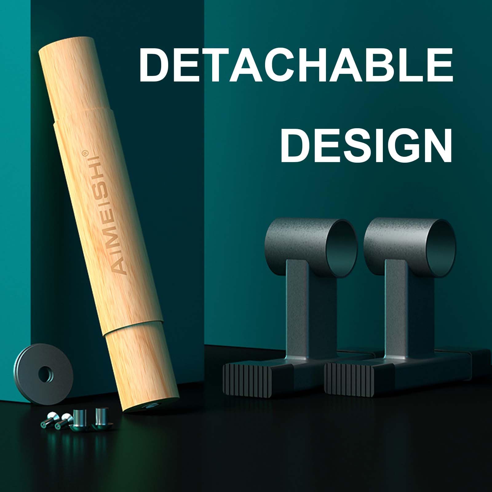 2 Pcs Maniglie per Flessioni, con Base Antiscivolo Silicone, Portatile e Impilabile, Capacità di Carico 110 kg, Barre per Push Up, Parallele Calisthenics Attrezzature Flessioni Attrezzi, 19x11x7cm