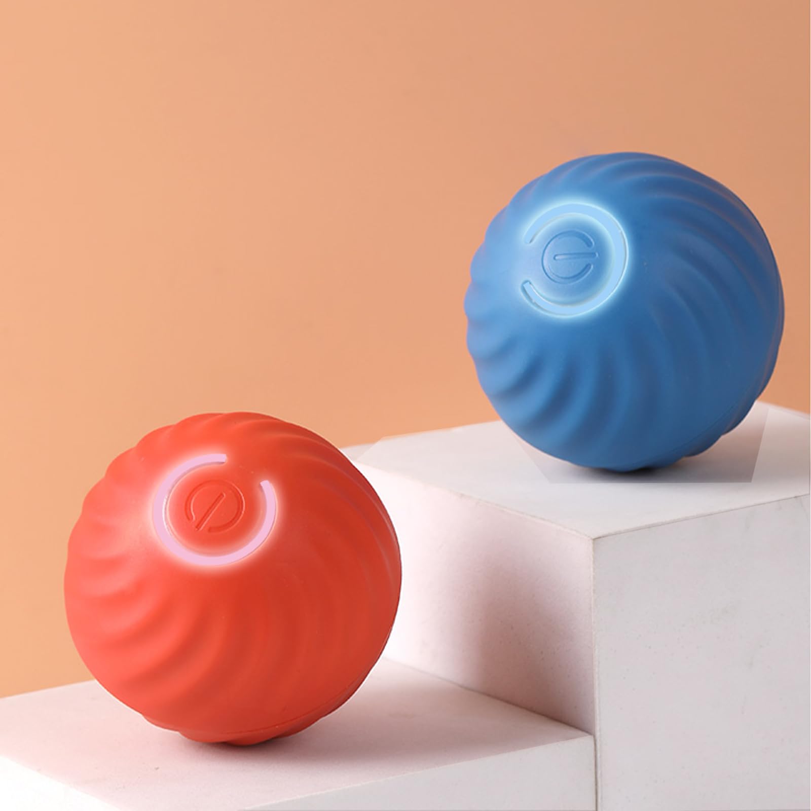 Interactive Dog Toy Ball - Smart Training Ball with Auto-Bounce Chew-Resistant Rubber Design USB Rechargeable Motion-Activated for Medium
