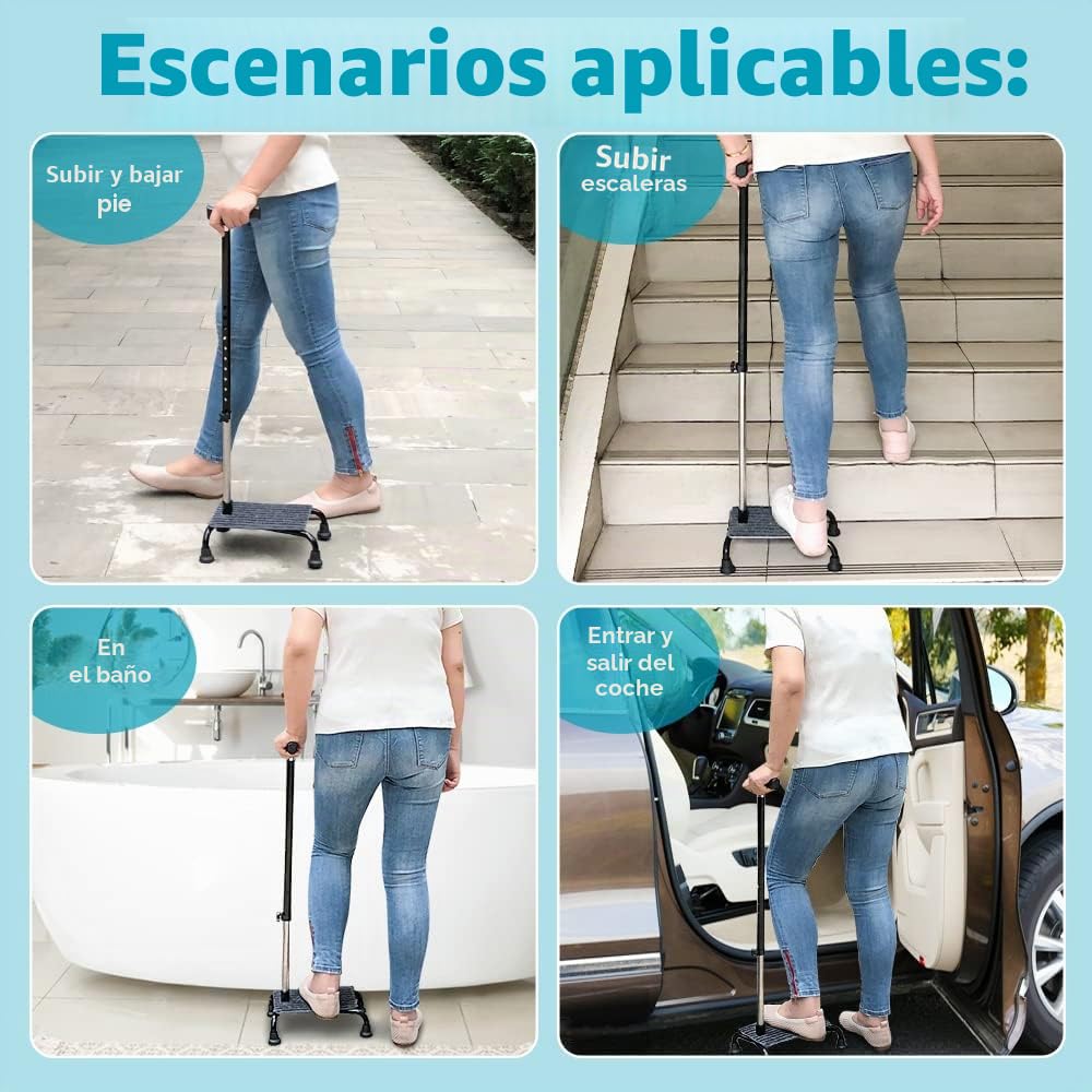 Bastones Para Escaleras Para Mayores, Bastones De Paseo De Medio Paseo, Dispositivos Para Escaleras Para Mayores, Ayuda Para Estar De Pie