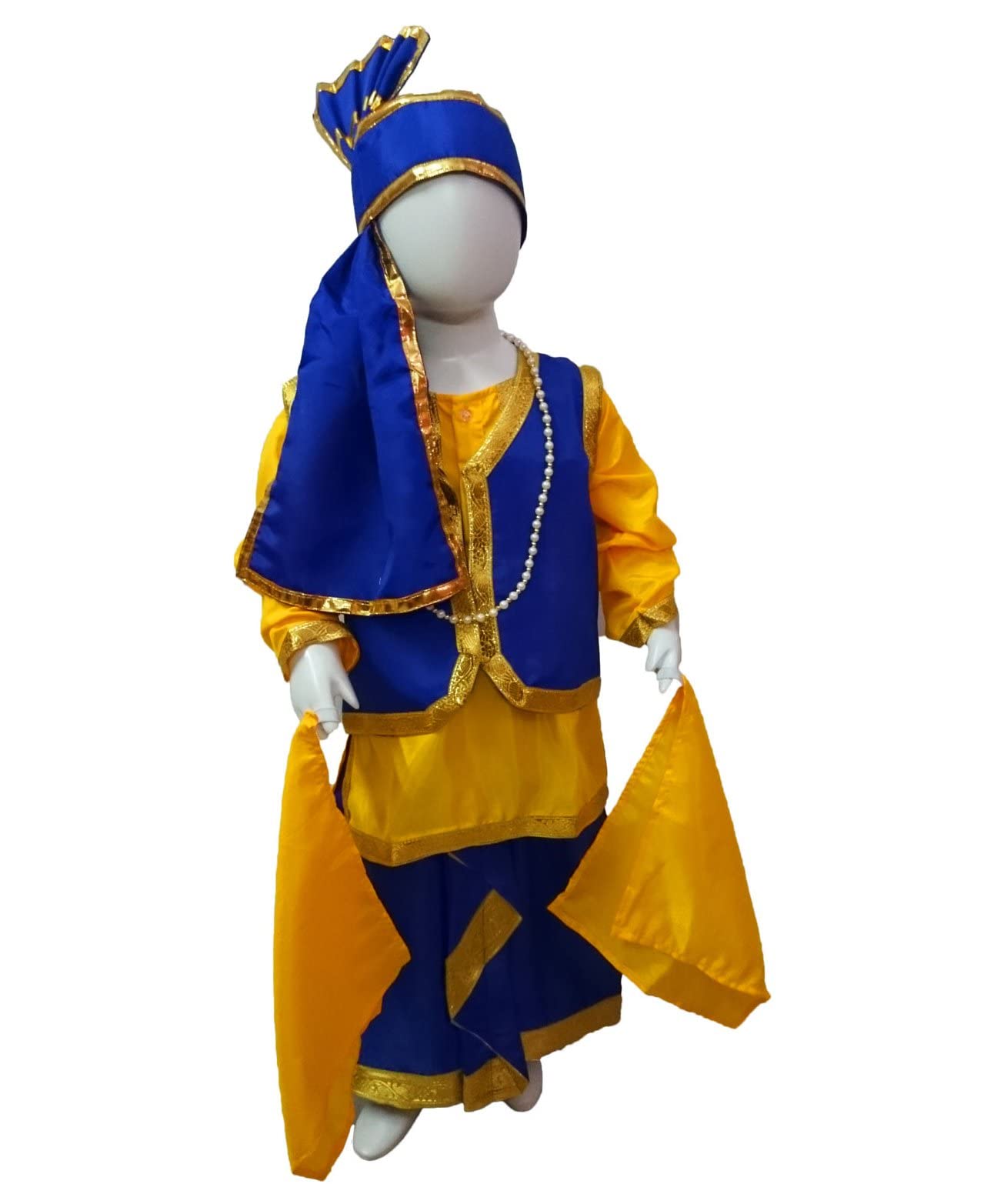 Fancyclub Dingo point Indian Traditional Punjabi/Bhangra Boy Costume Color-(Yellow & Blue) (4-5 years) (B0C4HFT6FG) Amazon Price History, Amazon Price Tracker