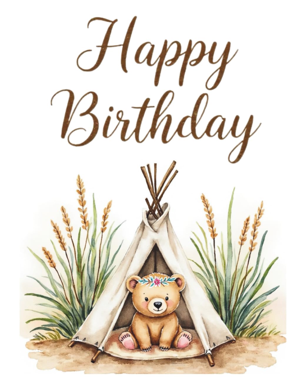 Boho Tent Birthday Guest Book: Rustic boho teepee-themed birthday guest book: Rustic Bohemian Sign-In Keepsake for Party Memories, Wishes & Photos | ... for Guests to Share Messages & Warm Wishes      Hardcover – December 5, 2025
