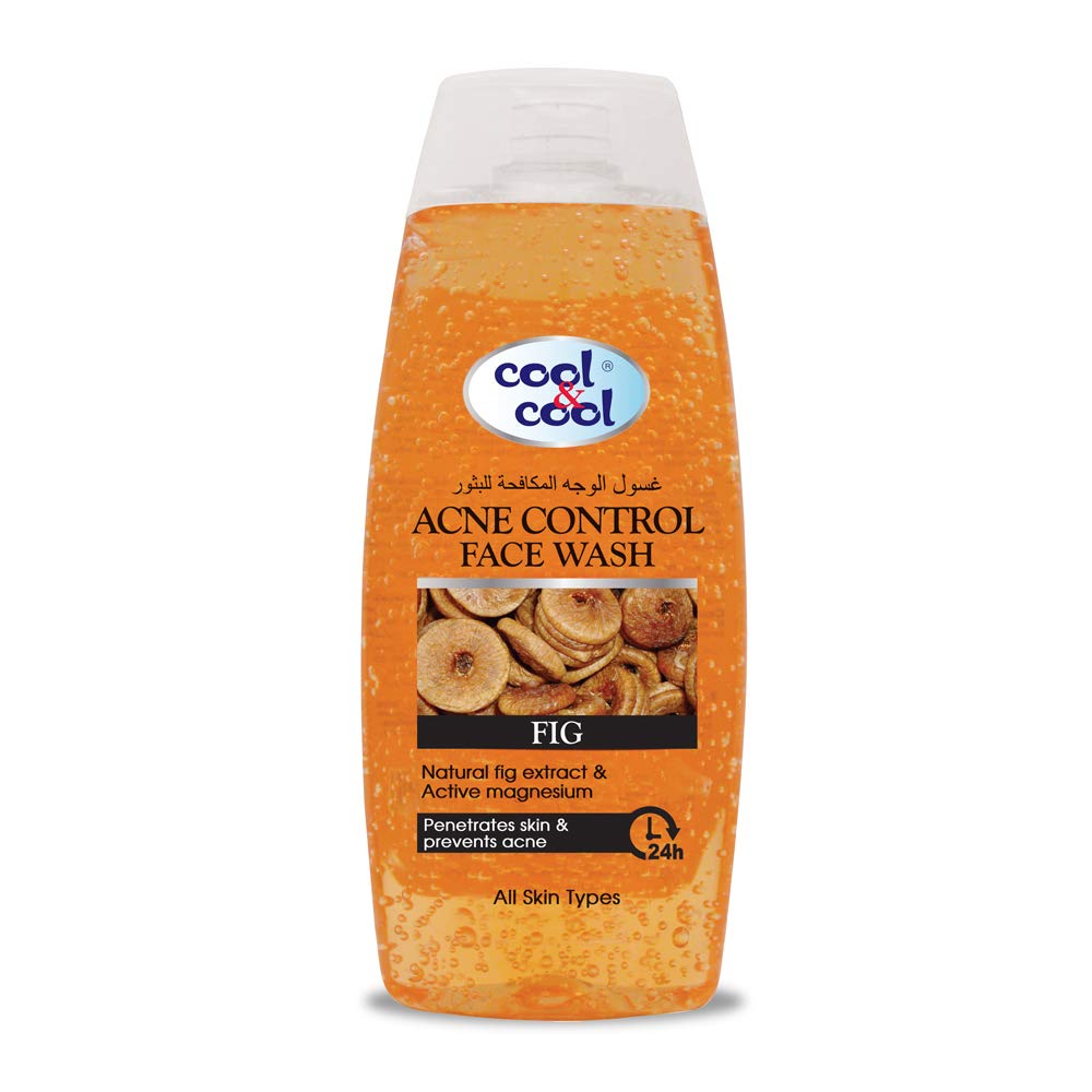 Cool & Cool Acne Control Fig Face Wash 200 ML - Fig & Active Magnesium, Refreshing & Revitalizing, for Normal to Combination Skin