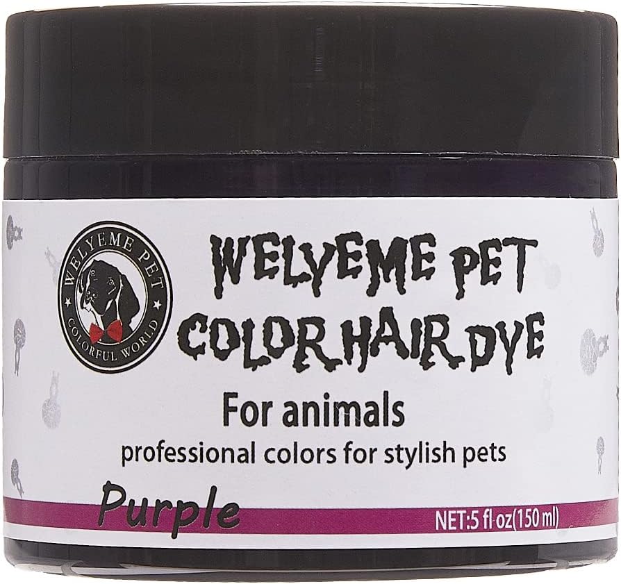 Purple Dog Hair Dye - Permanent, Professional, Safe for Dogs and Horses - Bright Color