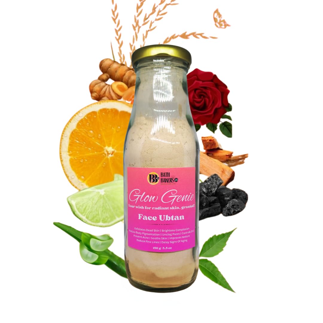 Organic Ubtan powder | Detan Face Pack for Women | Acne control Aloevera & Charcoal face Mask | Brightening Glowing Skin | Pigmentation & pimples Neem Face wash | All Skin Types | 150g