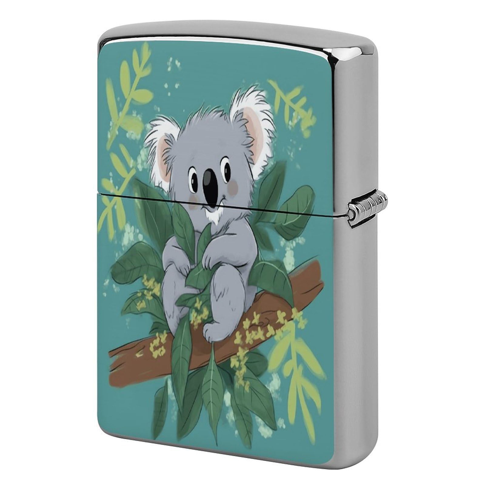 Fekiloot Style Koala Vine Cartoon Lighter Case Cover Metal Lighter Case