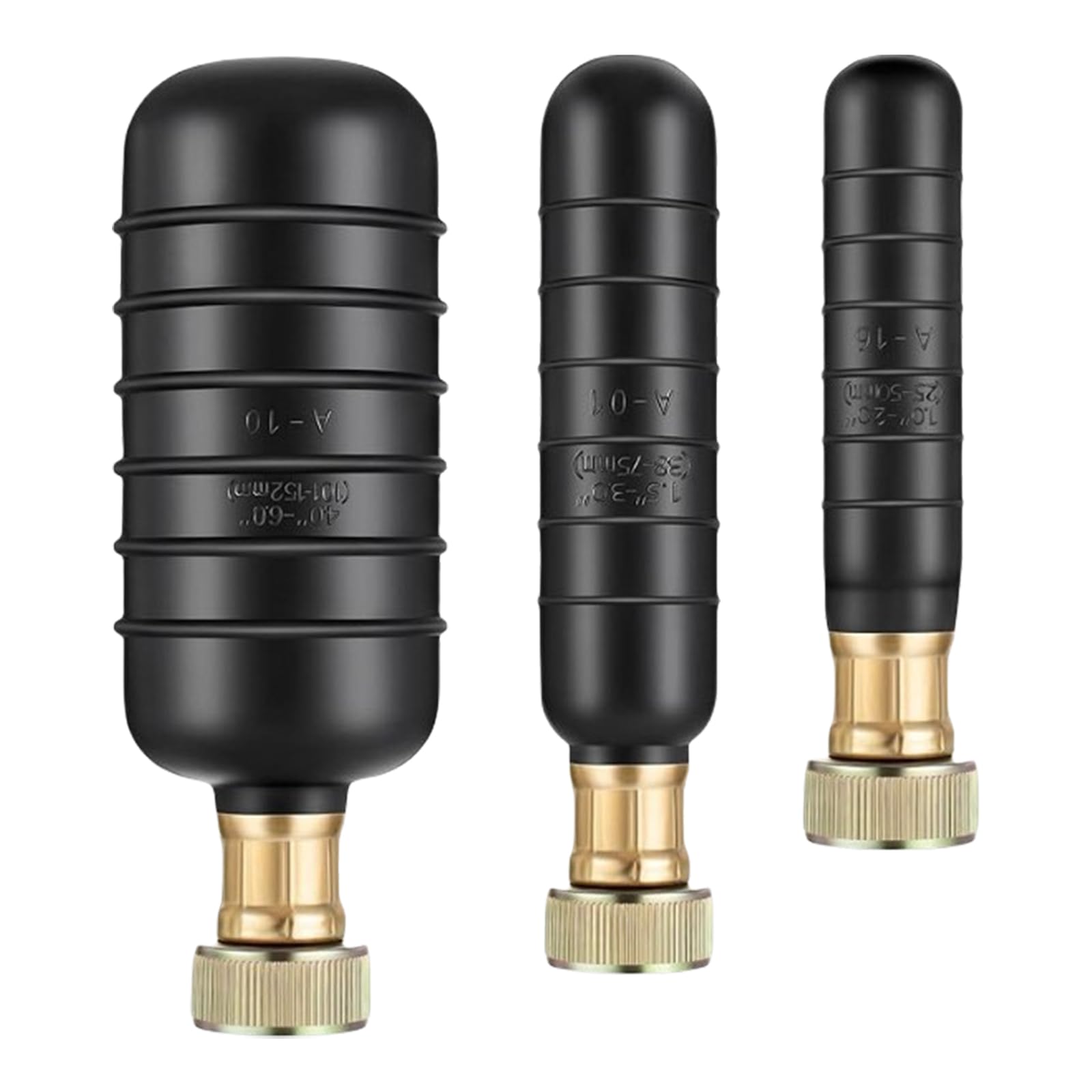 3Pcs Drain Cleaning Bladders Rubber Bathroom Sinks Shower Drains Cleaner for Main Drain Sewer Kitchen Sinks Enduring Kitchen Plumbing Hair Clog Remover