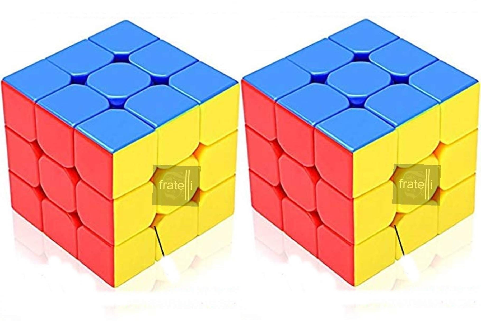 FRATELLI Speed Cube - High Speed Sticker Less Magic Puzzle Cube Game Toy Stress Buster Brainstorming Puzzle Cube Made in India - BIS Certified (3x3 Speed Cube 2pc Combo) (B0CBHKKN2Q) Amazon Price History, Amazon Price Tracker