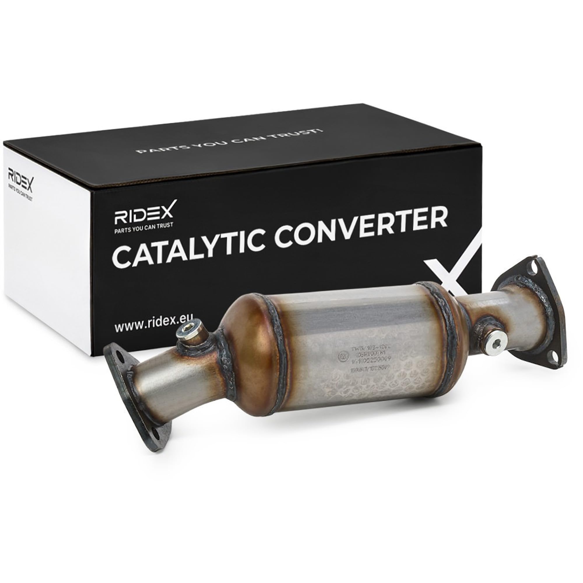 RIDEX 429C0036 Catalizzatore con materiale di fissaggio/montaggio senza condotto con materiale di fissaggio con parti annesse con kit di montaggio Compatibilità con AUDI A4 Avant 8ED, B7