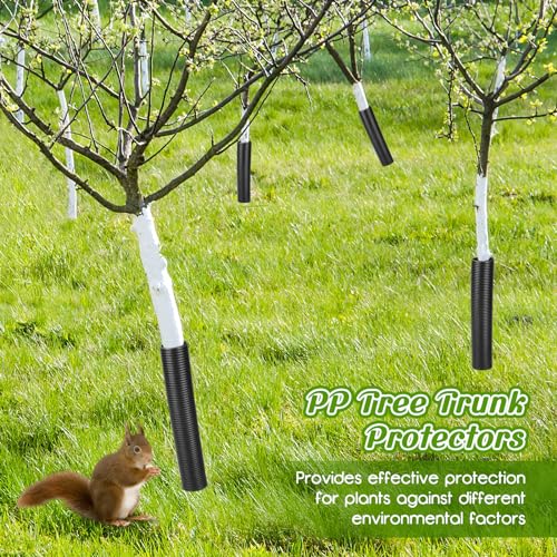 Protection de tronc d'arbre Menkxi plastique noir contre les morsures d'animaux - 7