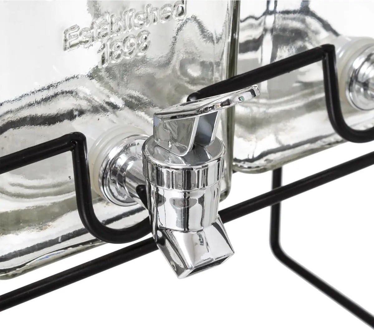 Paris Prix Secret de Gourmet - Distributeur de Boisson''Modern Wood'' 36cm Transparent Off-white
