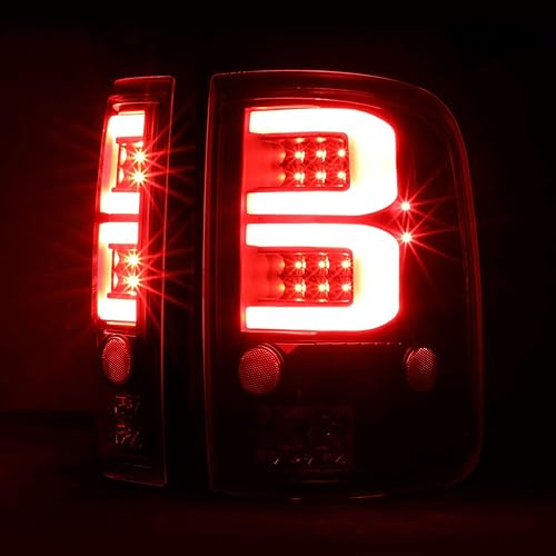 Miniatura 3 de DNA MOTORING TL-F15004-LED-3D-BK-CL Conjunto de luz trasera LED 3D para lado del conductor y del pasajero [compatible con Ford F150 Lobo 04-08]