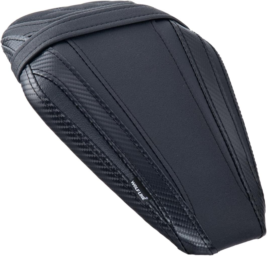 Motorcycle Rear Passenger Seat for Kawasaki Ninja ZX-6R 2019 2020 2021 2022 2023 2024 2025 ZX6R Cushion Cover Pillion Pad Solo Set (Tail-Carbon Fiber)