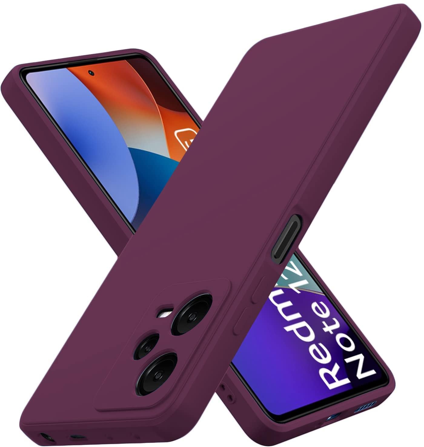 DIZORO Compatible with Mi Redmi Note 12 Pro 5G Back Cover with Upgraded Square Edges for Camera Protection Shockproof Flexible Matte Liquid Silicone Mobile Phone Case (Wine Red) (B0CJ8ZHJP7) Amazon Price History, Amazon Price Tracker