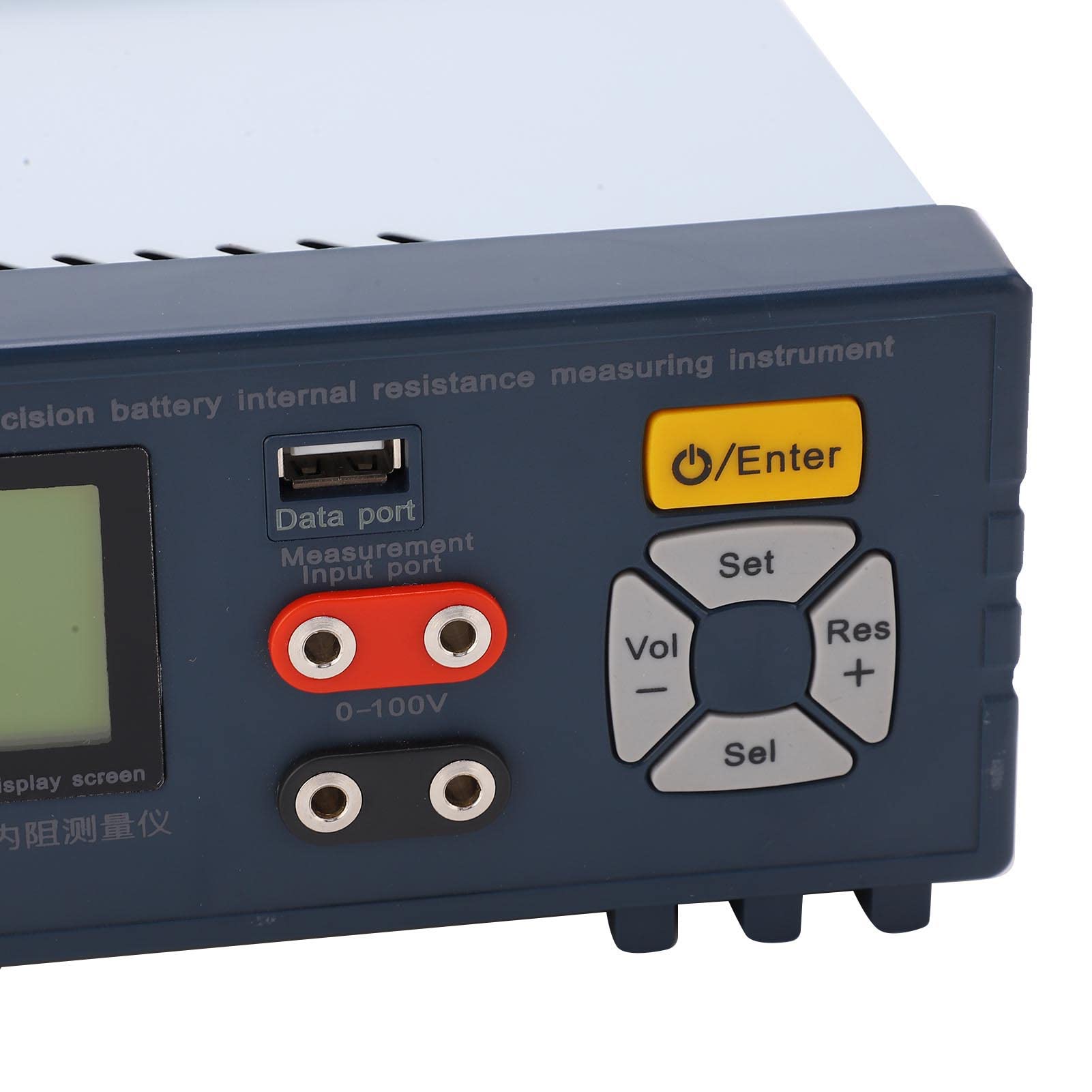 Chrees Tester di Tensione per Batterie Al Litio Misuratore di Resistenza Interna Analizzatore di Resistenza LCD 18 Bit AD Alta Risoluzione 1KHZ Misurazione CA con Morsetto a 4 Fil (Spina europea)